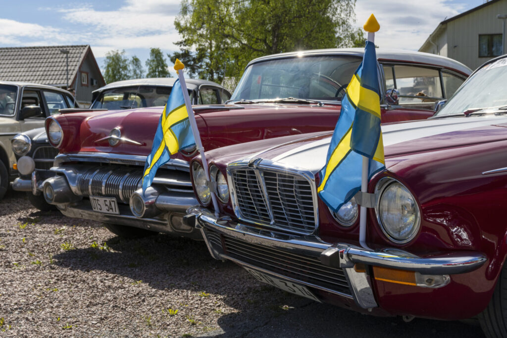 Motorhistoriska dagen genomfördes som ett samarrangemang mellan Jemtlands veteranbilklubb och Föreningshuset i Hackås, i Bergs kommun utanför Östersund. Foto: Lars-Göran Andersson