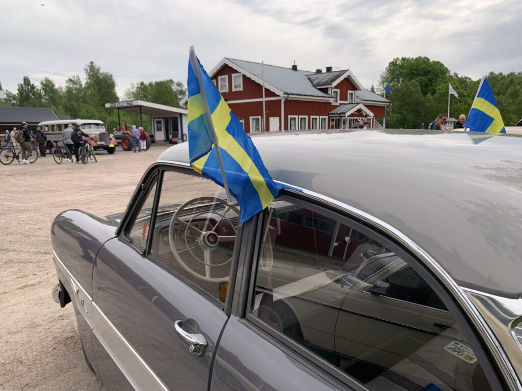 Entusiasterna bakom Torpa Bystuga & Omnibus sammanfattar sin verksamhet: att visa upp motordrivna enheter. Och det var precis vad de gjorde på Motorhistoriska dagen den 6 juni. Foto: Göran Schüsseleder/MHRF.