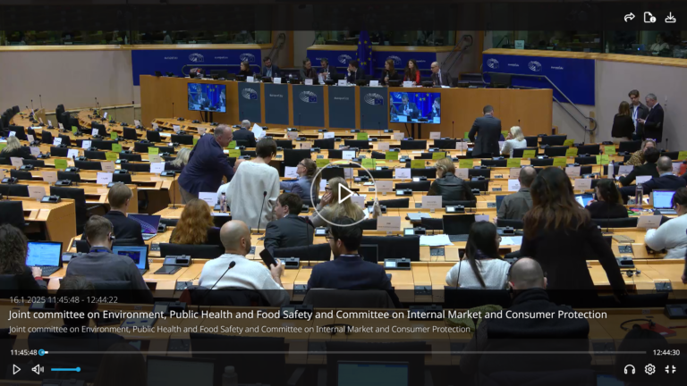 EU-parlamentariker tar upp riskerna med ELV 16 januari 2025.