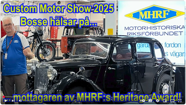 Bosse hälsar på, MHRF:s intervjuserie från Custom Motor Show 2025.