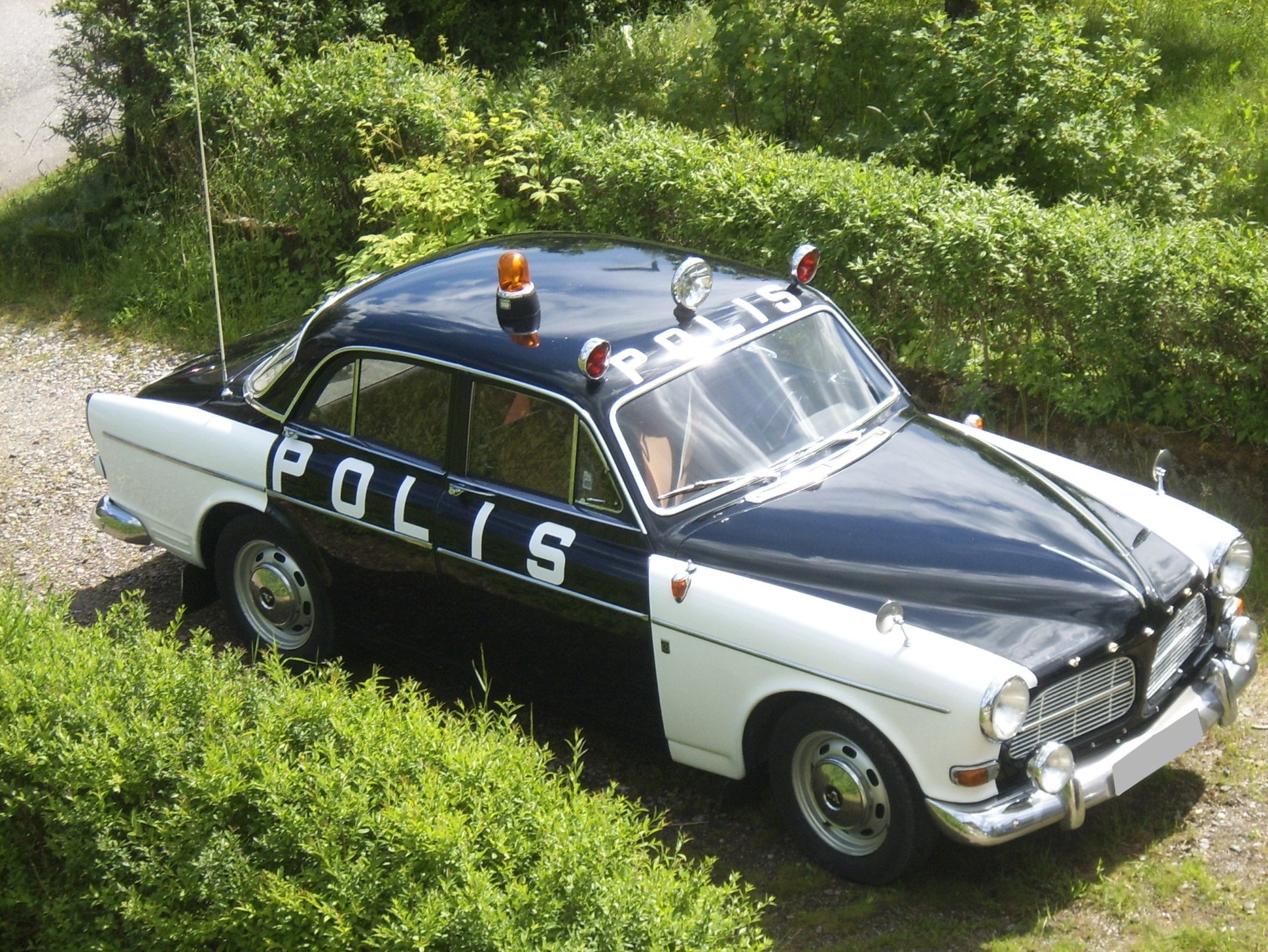 Volvo Amazon polisbil, årsmodell 1965